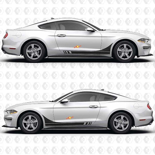 Racing Deurstrepen Vinyl Sticker voor Musclecar Musclecarmodel GT