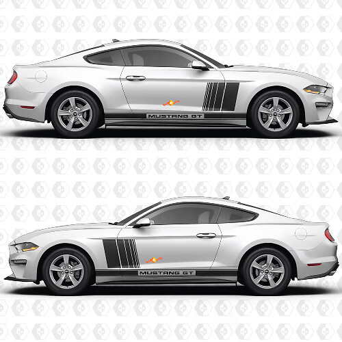 GT Zijdeuren Streep Racing Decals Stickers voor Ford Mustang GT 2
