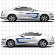 Zijdelingse Deuren Racing Strepen Vinyl Decal Sticker Graphics voor Musclecar Musclecarmodel GT 2