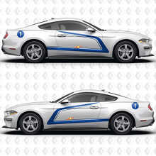 Nummer en zijdelingse racestrepen vinyl decal set voor Musclecar Musclecarmodel_2