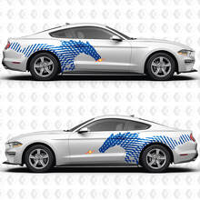 Paardenzijdeuren Strepen Race-decals Stickers voor Ford Mustang
 3