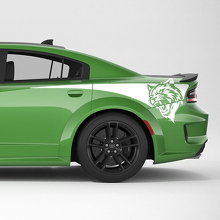 Hellcat achterste zijstripes vinyl decal kit voor Dodge Charger_2