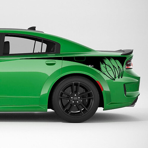 Kras klauwen Achterste Kwartaal Zijstreep Vinyl Sticker Decal voor Dodge Charger
