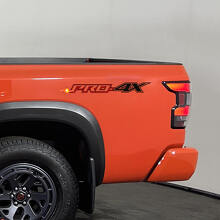PRO-4X Off-Road Vinyl Stickers Set voor op de Achterzijde van de Bak voor Nissan Frontier en Titan_2