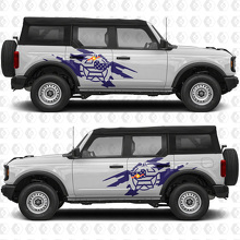 Side Doors USA US Flag Military Star Splash Graphics Decals Stickers for Ford Bronco 2