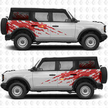 Modderspatlijst Grafische Zijkant Vinyl Decal Kit voor Musclecar horse_2