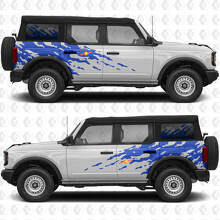 Modderspatlijst Grafische Zijkant Vinyl Decal Kit voor Musclecar horse_3