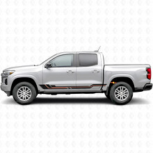 Parallel Accent Deur- & Rockerpaneel Vinyl Strepen voor Chevrolet Colorado 3e Gen 2023-2026_2