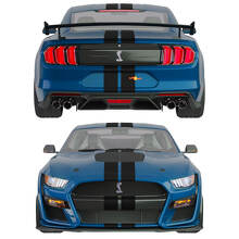 Dubbele Strepen Voorste Bovenste Achter Vinyl Decal Kit voor Musclecar Musclecarmodel_4