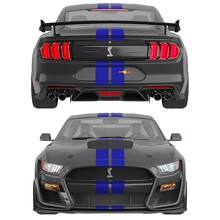 Dubbele Strepen Voorste Bovenste Achter Vinyl Decal Kit voor Musclecar Musclecarmodel_6