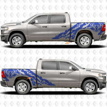 Bull Head Splash Zijdeuren Stickers Decals Graphics voor Dodge RAM 1500 2500 3500 3