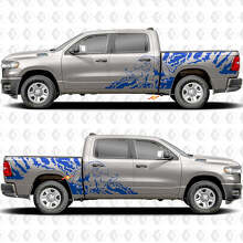 Bull Splash Zijdeuren Stickers Decals Graphics voor Dodge RAM 1500 2500 3500 3