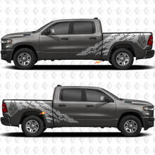 Wolf Mud Splash Bedside vinyl decal sticker voor Dodge Ram 1500_2