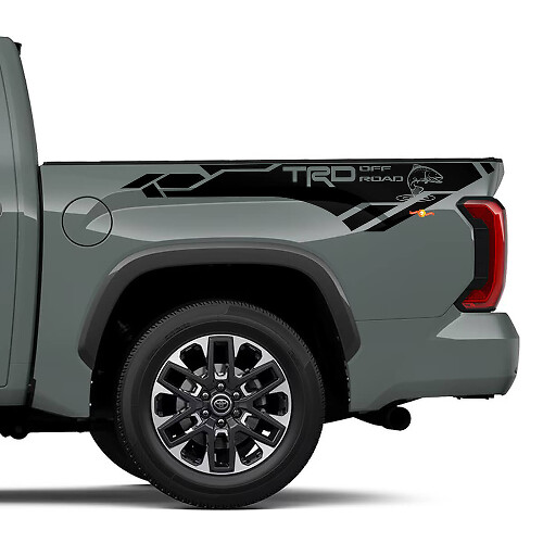 TRD Off Road Trout Edition Vinylsticker voor aan de zijkant van bed in Toyota Tundra