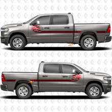 USA vlag zijstrepen vinyl decal kit voor Dodge RAM 1500_2