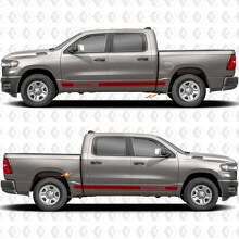 Aangepaste tekst prestatie dorpel zijdeuren strepen stickers decals graphics voor Dodge RAM 1500 3