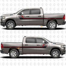 Retro Stijl Zijstrepen Vinyl Decal Kit voor Dodge Ram 1500_2
