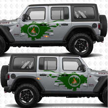 Campfire Zijdeur Vinyl Decal Kit voor Jeep Wrangler_2