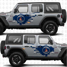 Campfire Zijdeur Vinyl Decal Kit voor Jeep Wrangler_3