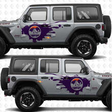 Camping Mountains Zijkantdeur Spat Vinyl Decal Kit voor Jeep Wrangler 4-Deurs_3