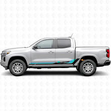 Retro Mountain Wave Deur- & Sierlijst Vinyl Strepen voor Chevrolet Colorado 3e Generatie 2023-2026_2