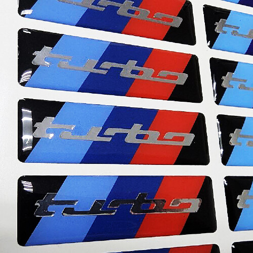 M Turbo Chrome Interior Dashboard domed 3d sticker decals graphic for BMW M 1