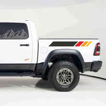 Side Bedside Stripes Stickers Decals Graphics for Dodge RAM 15000 2