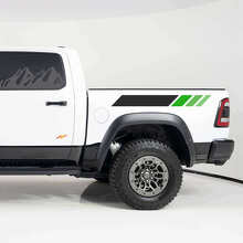 Side Bedside Stripes Stickers Decals Graphics for Dodge RAM 15000 5