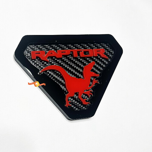 Raptor Edition Spatbord Emblemen Achterklep Embleem 3D Embleem Carbon Achtergrond 1
