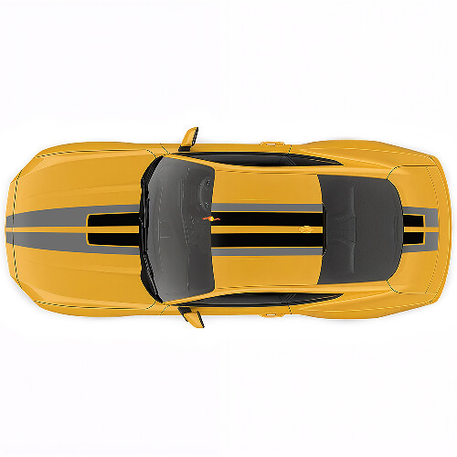 Motorkap Dubbele Racing Strepen Stickers voor Ford Mustang 1