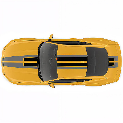 Motorkap Dubbele Racing Strepen Stickers voor Ford Mustang
