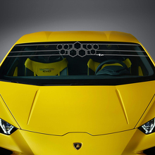 Voorruit honingraat streep race vinyl decal sticker graphics voor Lamborghini Huracan Evo 2