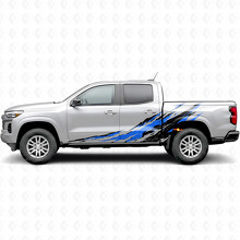 Versleten Splash Deur- en Zijkant Vinyl Strepen voor Chevrolet Colorado 3e Generatie 2023-2026_3