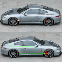 Zijde 911 Turbo 50 Jaar grafische Heritage Design strepen Kit Decal Sticker voor Porsche 911 991 2