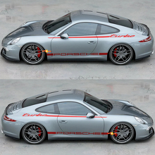 Zijde 911 Turbo 50 Jaar grafische Heritage Design strepen Kit Decal Sticker voor Porsche 911 991 3