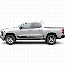 Aangepaste Tekstkader Deur- & Rockerpanels Vinylstrepen voor Chevrolet Colorado 3e Generatie 2023-2026_2