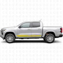 Aangepaste Tekstkader Deur- & Rockerpanels Vinylstrepen voor Chevrolet Colorado 3e Generatie 2023-2026_3