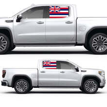 Hawaïaanse vlag zijraam kleur vinyl decal sticker voor GMC Sierra 2