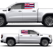 Hawaïaanse vlag zijraam vinyl decal sticker voor GMC Sierra 2023 2