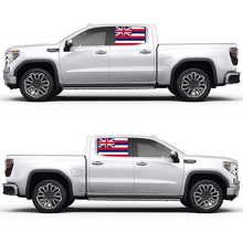 Hawaïaanse vlag zijraam vinyl decal sticker voor GMC Sierra 2023 3