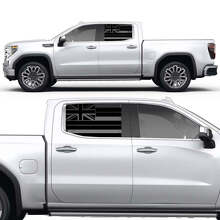 Hawaïaanse vlag zijraam vinyl decal sticker voor GMC Sierra 2