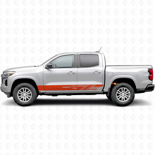 Diagonaal geslepen deur- en dorpelvinylstrepen voor Chevrolet Colorado 3e generatie 2023-2026_4