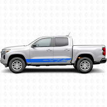 Diagonaal geslepen deur- en dorpelvinylstrepen voor Chevrolet Colorado 3e generatie 2023-2026_5