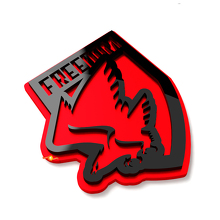 Freedom Bald Eagle Spatbordemblemen Achterklep Embleem 3D Embleem 5