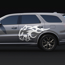 Wildcat Flame zijsticker vinylstickers voor Dodge Durango 2