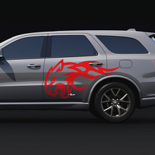 Wildcat Flame zijsticker vinylstickers voor Dodge Durango 3