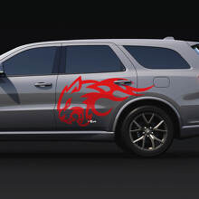 Wildcat Flame zijsticker vinylstickers voor Dodge Durango 3