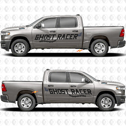 Zijdeuren Achterkant Ghost Racer Spatstickers Decals Graphics