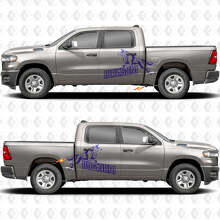 Geweldige Wolf Zijkant Deuren Vinyl Stickers Decals Grafieken 3