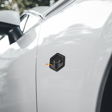 Schedel in zeshoek spatbord badges achterklep embleem 3D badge 2